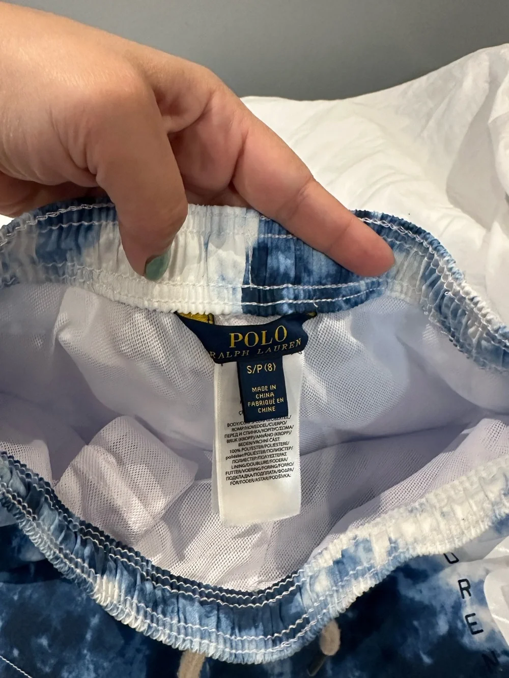 Polo by Ralph Lauren Blue Tie-Dye swim trunks Shorts